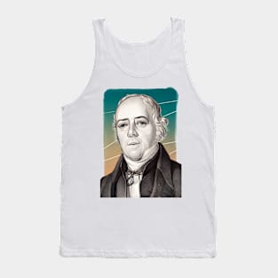 Danish Physicist Hans Christian Ørsted illustration Tank Top